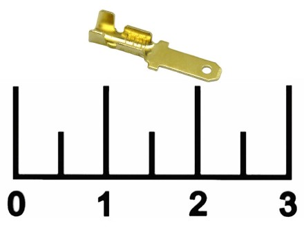 Клемма ножевая штекер 2.8мм латунь (РП-П)