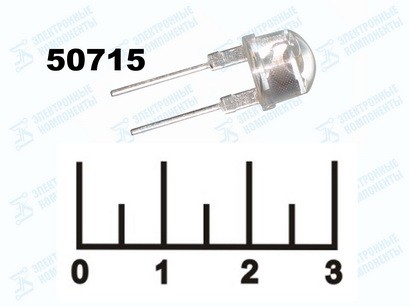 Светодиод LED DFL-10H4UWWC4 8мм теплый