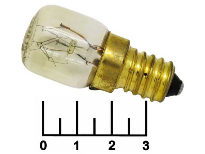 Лампа 220V 15W E14 для эл.плит (+300C) Старт