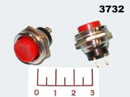 Кнопка PBS-R/R красная без фиксации металл PBS-26B