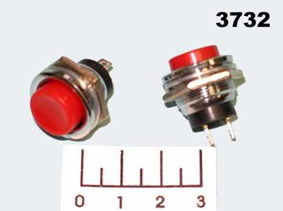 Кнопка PBS-R/R красная без фиксации металл PBS-26B