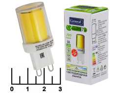 Лампа светодиодная 220V 7W G9 4500K белый General COB (керамика) (661649)