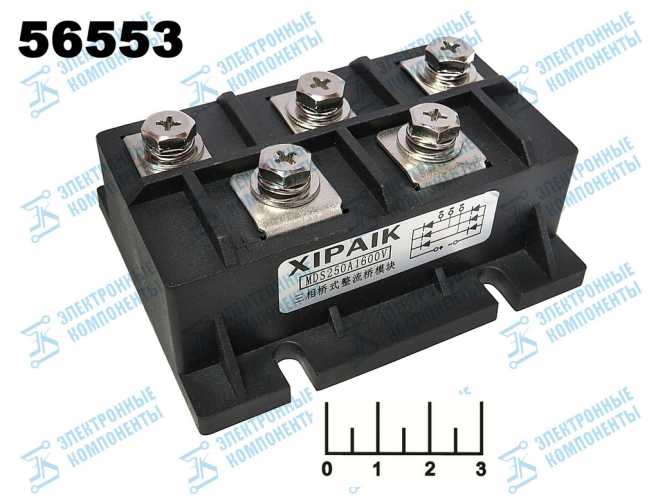Диодный мост трехфазный 250A/1600V MDS250A1600V