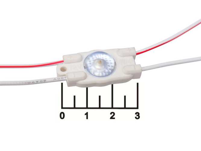 Модуль подсветки 12v белый теплый 1LED 2835W IP67 ELF VIVO-2019