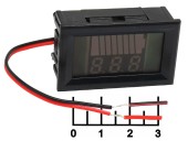 Индикатор заряда для литиевых элементов с вольтметром 12-60V 2S-7S