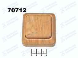 Выключатель 1-клавишный накладной TDM (Ладога) сосна