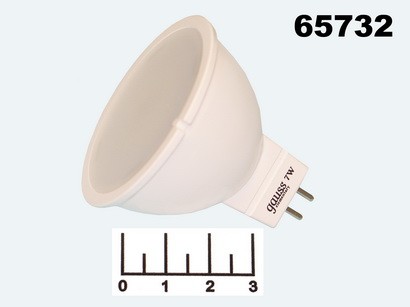 Лампа светодиодная 220V 7W MR16 GU5.3 4100K белый матовая Gauss (50*48) (13527)