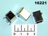 Разъем USB B гнездо на плату угловой (USBB-1J)