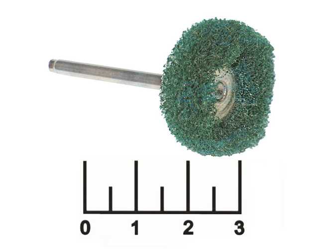 Бор для полировки 3.2мм диск зеленый Tasp