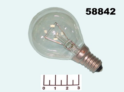 Лампа шар прозрачная 40W E14 GE
