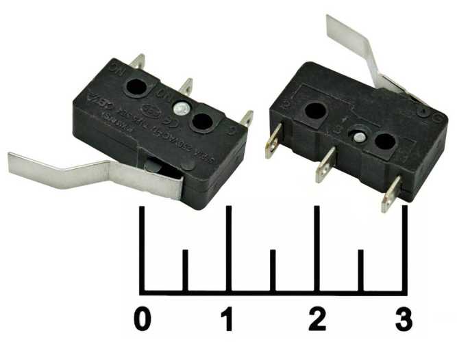 Кнопка тактовая KW3-03 5A с рычагом