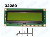 Индикатор жидкокристалический LCD WH1602B3-NYG-CW#