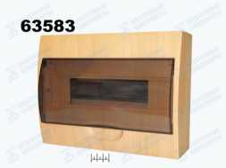 Бокс 12 модулей навесной с крышкой TDM ЩРН-П-12 (сосна) 0016