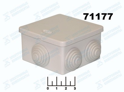 Коробка распределительная 70*70*40 6 входов Luxel IP44 (LX35003-P)