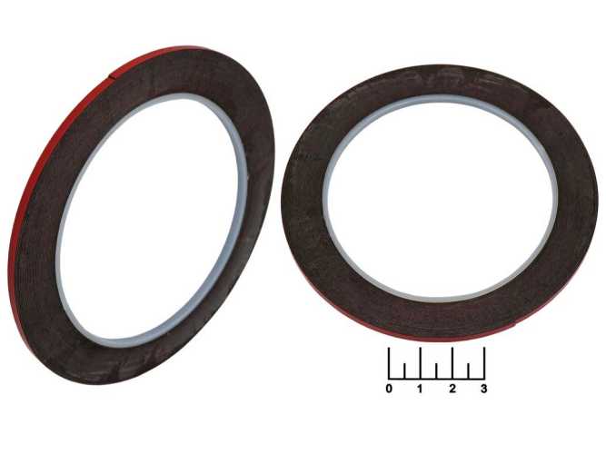 Скотч двухсторонний 3мм*0.3мм*10м черный Amaoe DST-030-3