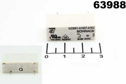 Реле =24V 8A/250V 3-1393222-9 (V23061-A1007-A302)