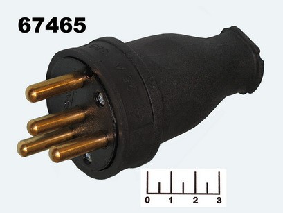 Разъем силовой штекер 4pin 25A (3104-301-0300) на кабель