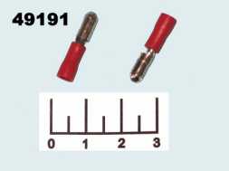 Клемма круглая штекер красная