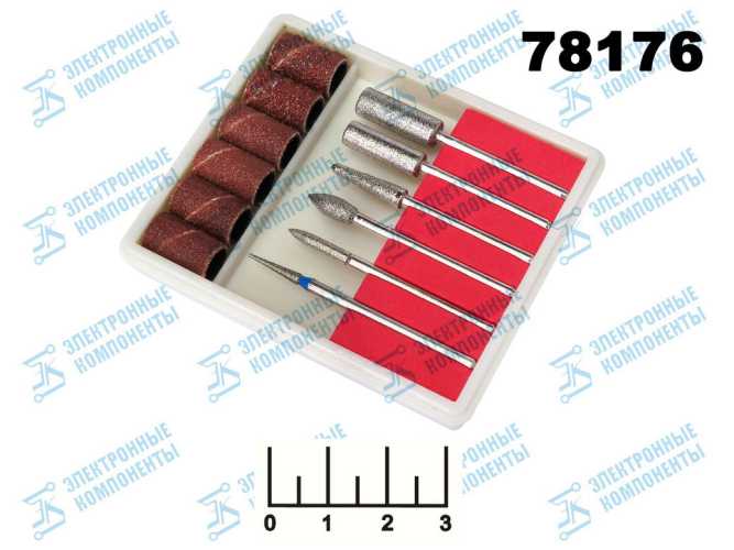 Набор боров алмазных 2.3мм (6 штук)