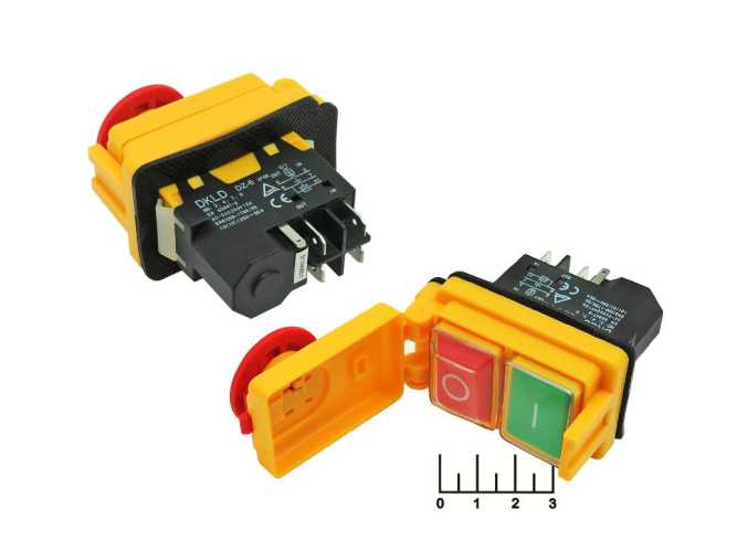 Кнопка для бетономешалки 250/16 DZ-6 5 контактов