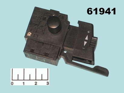 Кнопка для электроинструмента 12/3.5A черная (№118B)