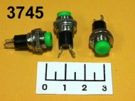 Кнопка MPBS-R/R зеленая без фиксации металл (DS-314)