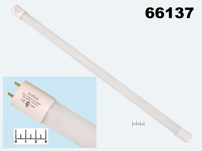Лампа светодиодная T8 10W G13 4000K белый (605мм) Ecola CT8V10ELY