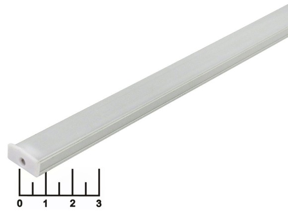 Профиль для светодиодной ленты с рассеивателем плоский 509-1 1м