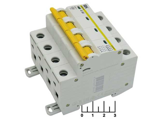 Автоматический выключатель C 32A 4-полюсный ВА47-29 ИЭК