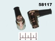 Разъем DIN 8pin штекер на кабель угол металл