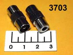 Переходник TV штекер/F гнездо (4-622)