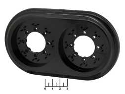 Рамка 2* Bylectrica (ретро) черная (ЮЛИГ.735212.471)