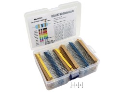 Набор резисторов 0.25W 1 Ом-10 Мом (2600шт) (KIT-MF-025-1-2600-130) 1%