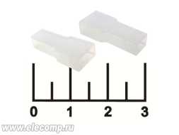 Кембрик на клемму 6.3мм белый