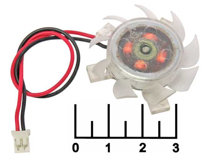Вентилятор 12V 0.12A 27мм для видеокарты (разъем 2pin) FW-12V (226-2768)