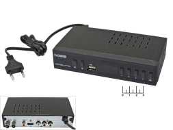 Ресивер цифровой телевизионный DVB-T2C Орбита OT-DVB28 + медиаплеер  (шнур 3RCA-3RCA)