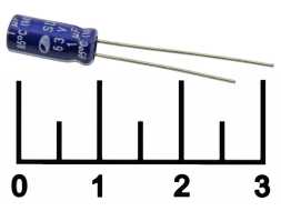 Конденсатор электролитический ECAP 1 мкФ 63В 1/63V 0512 85C (SD)