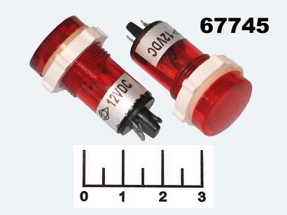 Лампа светодиодная 12V красная L-812-R
