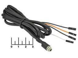 Переходник к автомагнитоле AUX /AUD 3.5 гнездо 1.5м (4pin)
