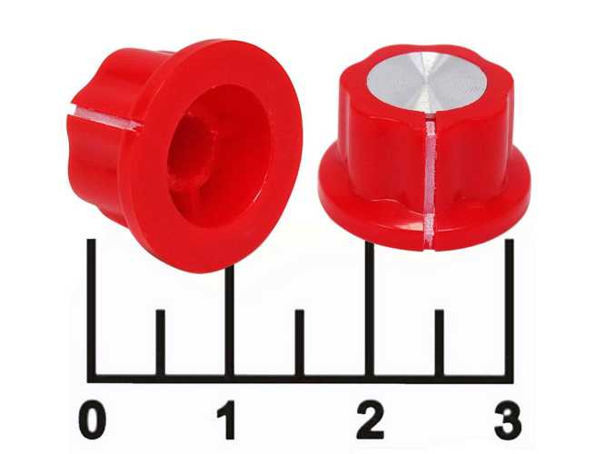 Ручка на вал 5.5мм красная MF-A01