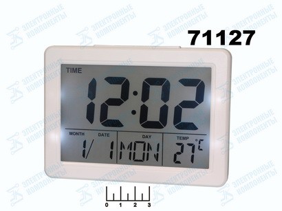 Часы цифровые + термометр 2619