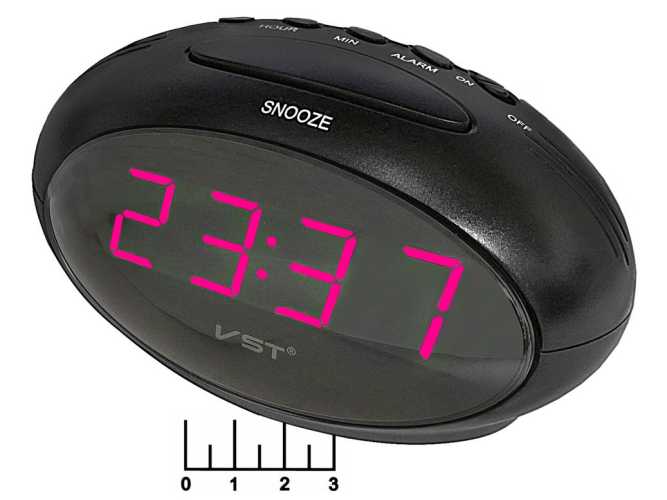 Часы цифровые VST-711-1 красные