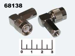 Разъем TNC штекер вкручиваемый угол RG-58 (91-80) (Twist-On)