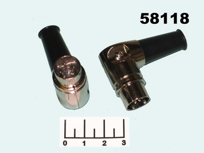 Разъем DIN 5pin штекер на кабель угол металл