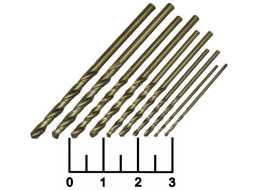 Набор сверл по металлу (10 штук) (кобальт)