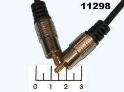 Шнур 1RCA-1RCA 1.5м gold металл Dayton (3-0313)