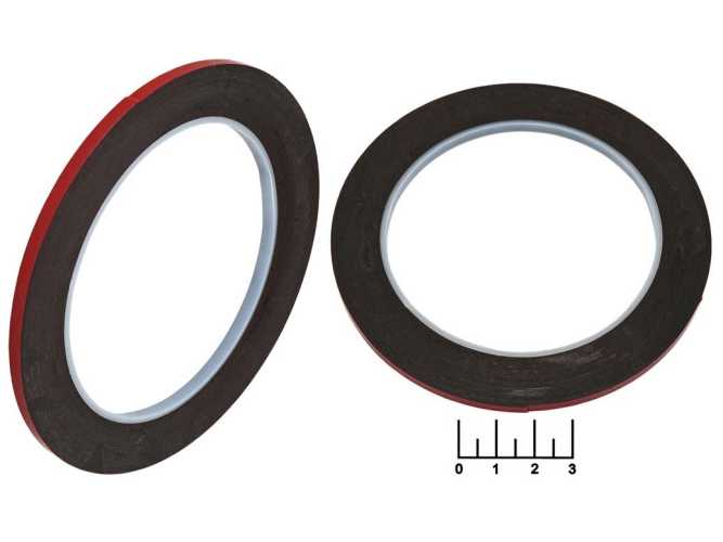 Скотч двухсторонний 4мм*0.3мм*10м черный Amaoe DST-030-4