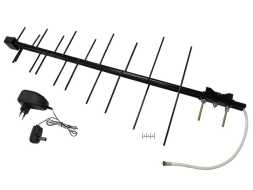 Антенна наружная для цифрового ТВ Дельта-Н111А.04F-12V с усилителем + блок питания