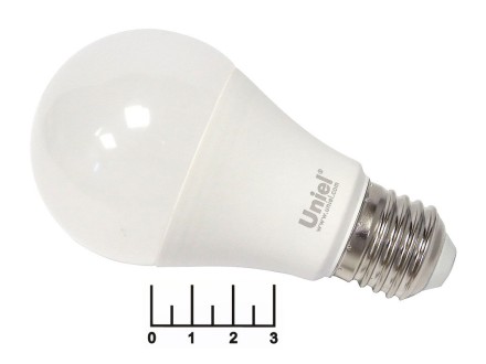 Лампа светодиодная 220V 9W E27 для кур бройлеров A60 Uniel IP65 диммируемая