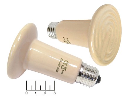 Лампа тепловая 100W E27 керамическая (белая)